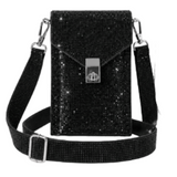 Sparkling Rhinestone Crossbody Phone Women's Fashion Bag Shoulder Purse