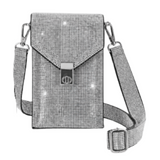 Sparkling Rhinestone Crossbody Phone Women's Fashion Bag Shoulder Purse