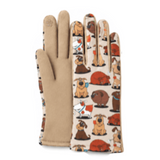 Women's Touchscreen Winter FashionWith Dogs Gloves