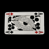 Hebilla de cinturón de cuatro ases, 4 ases de diamantes de imitación, labios, jugador, amuleto de la suerte, hebillas, cinturones