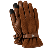 Men's Winter Warm Suede Driving Gloves Touch Screen