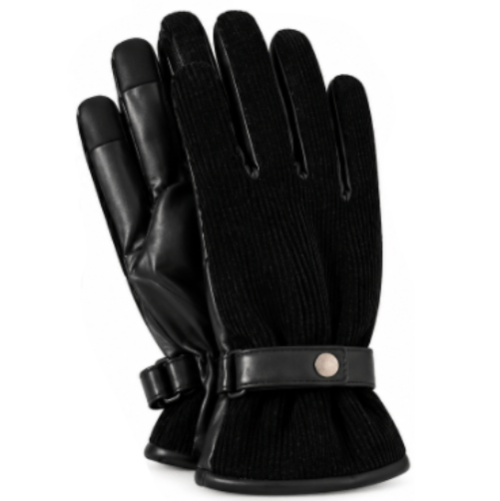 Men's Winter Warm Suede Driving Gloves Touch Screen