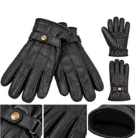 Nuevos guantes de cuero genuino para hombre, negros, de invierno, para caminar, conducir, 3M Thinsulate