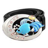 Fish Belt Buckle Rhinestones Fishing Women's Fashion Buckles