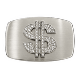 Belt Buckle Dollar Money Sign Big Rhinestone Buckles