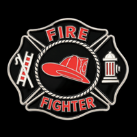 Belt Buckle Fireman Firefighter Firemen Fire Red Helmet Dept. Buckle Belts
