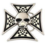 Hebilla de cinturón Cross Skull Bones Evil Halloween Party Unisex Skulls Hebillas y cinturones