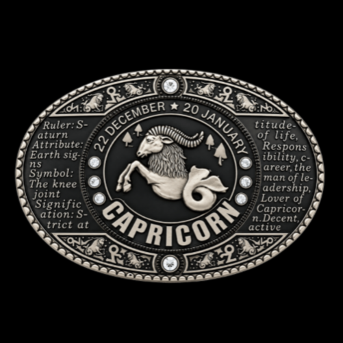 Capricorn Belt Buckle Zodiac Sign Astrology Horoscope buckles Belts