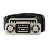 Radio Music Tape Cassette Deck Boom Box Vintage Hebilla de cinturón