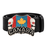 Funky Canada Maple Leaf Flag Skulls Belt Buckle Buckles