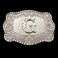 Lettre G initiale monogramme nom initiales lettres Alphabet grandes boucles de ceinture
