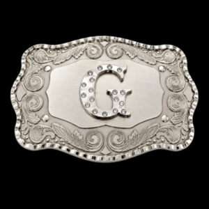 Lettre G initiale monogramme nom initiales lettres Alphabet grandes boucles de ceinture