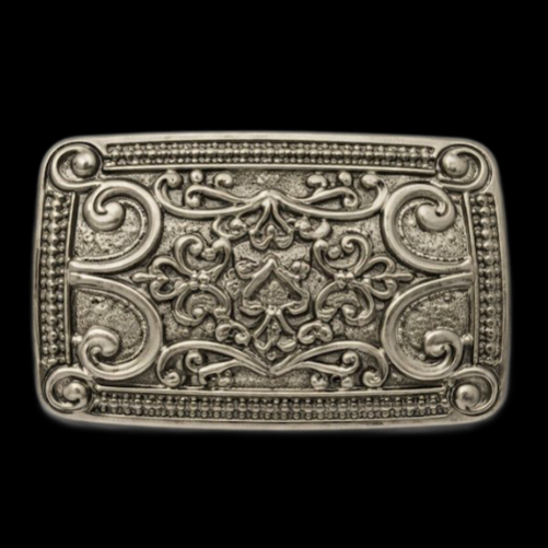 Belt Buckle Persian Carpet Rug Flower Style Floral Motif Western Belt Buckles