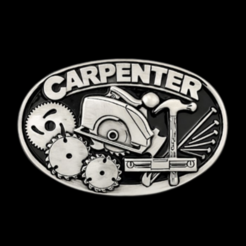 Carpenter Belt Buckle Circular Handsaw Hammer Tools Quality Belts & Buckles