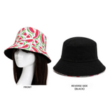 Chapeau seau 100% coton réversible piment design chapeau de festival