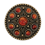 Boucle De Ceinture 3d occidentale en pierres d'ambre rondes et chics, Boucle De Ceintures