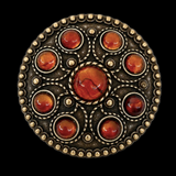 Boucle De Ceinture 3d occidentale en pierres d'ambre rondes et chics, Boucle De Ceintures