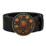 Boucle De Ceinture 3d occidentale en pierres d'ambre rondes et chics, Boucle De Ceintures