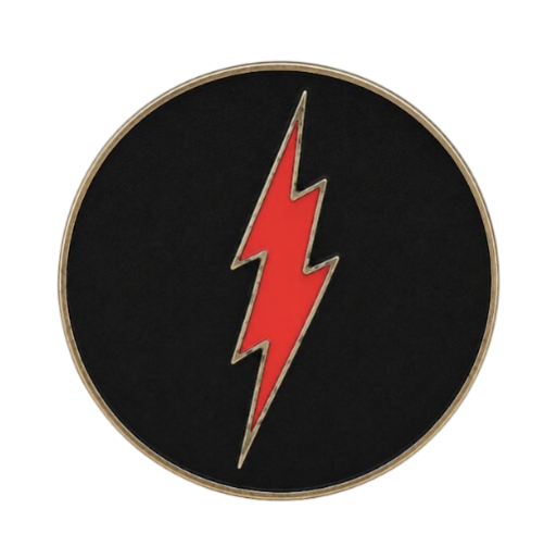 Thunder Bolt Lightning Red Flash Belt Buckle Buckles