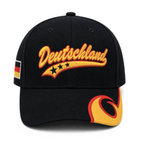 Deutschland Germany German Country Flag Sports Fan Baseball Soccer Team Cap Hat