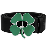 Irish Ireland Shamrock Good Luck 4 Leaf Clover Charm Belt Buckle Buckles
