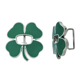Irish Ireland Shamrock Good Luck 4 Leaf Clover Charm Belt Buckle Buckles