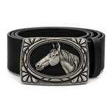 Boucles de ceinture en métal Western, têtes de cheval, Cowboy