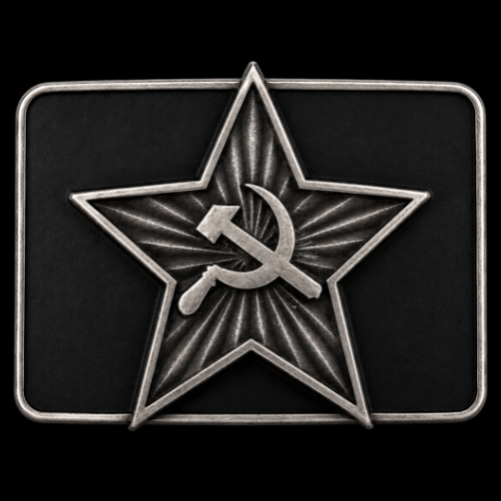 Russia USSR Russian Soviet Union CCCP Hummer Sickle Flag Belt Buckles