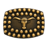 Longhorns Bull Cow Steer Ranch Farm Western Belt Buckle Buckles