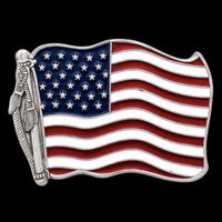 Belt Buckle Flag America USA Beer Bottle Opener Buckles