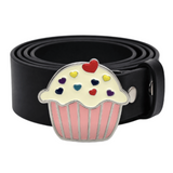 Cupcake Belt Buckle Cup Cake Muffin Bakery Red Hearts Cupcakes Belts Buckles