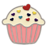Cupcake Belt Buckle Cup Cake Muffin Bakery Red Hearts Cupcakes Belts Buckles