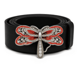 Orange Rhinestone Dragonfly Fashion Insect Belt Buckle Boucle De Ceinture