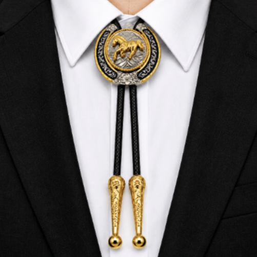 Bolo Tie pour hommes femmes unisexe Western Cowboy cheval cravate
