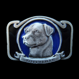 Rottweiler Pet Dog Belt Buckle Animal Rottweilers Dogs Pewter Belts & Buckles - Cool Belt Buckles Shop - Buckles.Biz