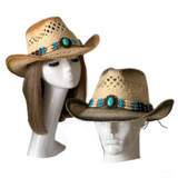 Straw Hat Summer Outdoor Men's Women's Western Cowboy Breathable Hats