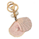 Ocean Key Ring Pearl Shell Key Chain Lovely Backpack Pendant Purse Charm