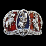 Rodeo Cowboys American Cowboy Horse Bull Rider Western Belt Buckle