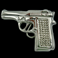 Gun Pistol Revolver 22 38 45 Nra Firearm Belt Buckle Buckles