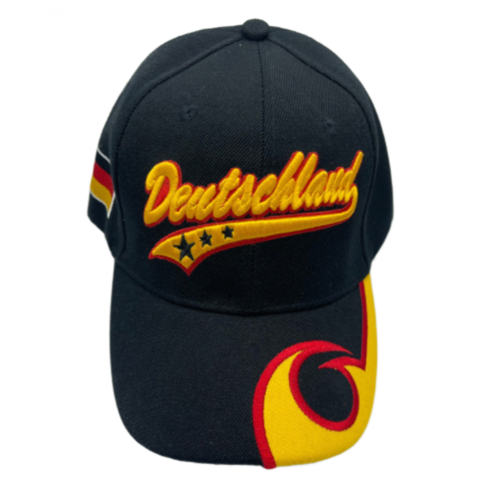 Deutschland Germany German Country Flag Sports Fan Baseball Soccer Team Cap Hat