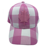 Canada Maple Leaf Baseball Cap Plaid Flannel Hat Caps Hats