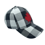 Canada Maple Leaf Baseball Cap Plaid Flannel Hat Caps Hats
