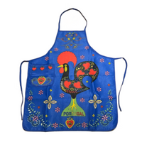 100% Cotton Portuguese Rooster Galo Barcelos Kitchen Made in Portugal Apron