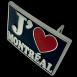 Red Heart J'aime Love Montreal French Quebecois Quebec Canada Belt Buckle Buckles