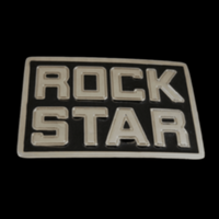 Rock Star Belt Buckle Rockstar Group Music Rock n Roll Band Rockstars Belt Buckles