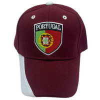 Portugal Soccer Team Children's Kids Youth Size Adjustable Head Cap Hat