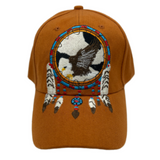 Eagle Hat Ball Cap Dream Catcher Feathers Native Indian Art Casquette