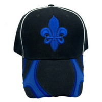 Quebec Flag Canada Fleur De Lys Hat Cap Baseball Black Chapeau Casquette