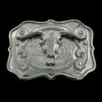 Cow Steer Belt Buckle Texas Longhorn Western Cowboy Cowgirl Buckles