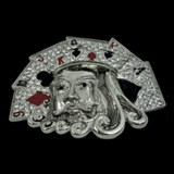 King Belt Buckles Casino Playing Cards Gambling Gambler Royal Flush